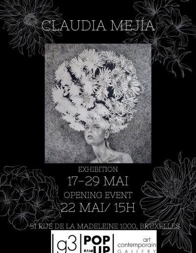 Les Fleurs Vénéneuses - Las Flores Venenosas - Exposición de Claudia Mejía en G3 Art Contemporain Gallery